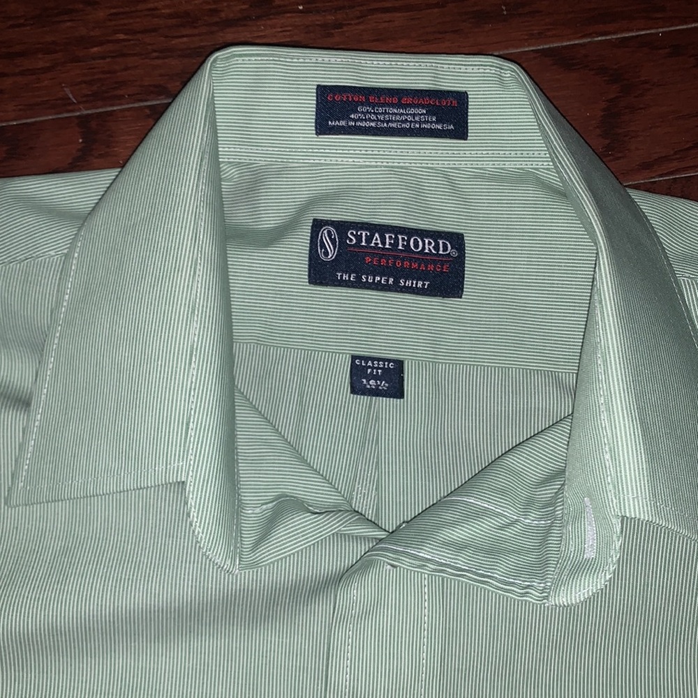 Stafford Mens XL, bundle of 2, dress shirts, button down, long sleeve, - Picture 4 of 6